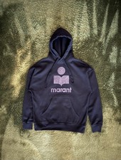 34 Isabel Marant toile Mancel Glitter Logo Hoodie Black