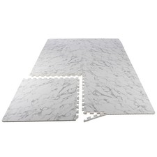 Foam Floor Tiles 24sqft Baby Play Mat Puzzle Mat Interlocking Foam Tiles, Marble