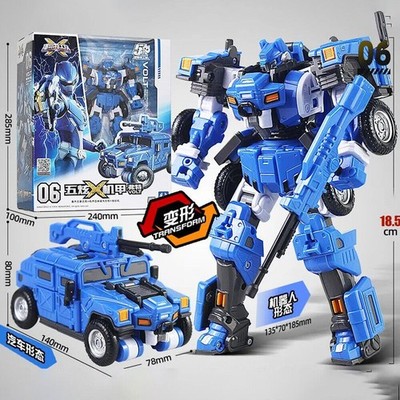 Mini Force Penta X Bot Leo Sammy Volt Lucy Max - Transform Car Truck Set