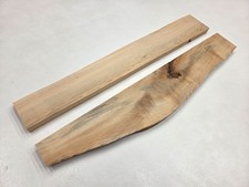 33" Set Of 2 Hard Maple Live Edge Lumber Wood Kiln Dried Board Slab
