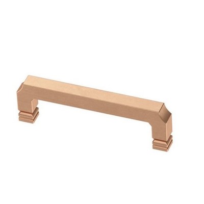 New Brushed Copper Notched Door or Drawer Pull Handle - 3'' Set of 5