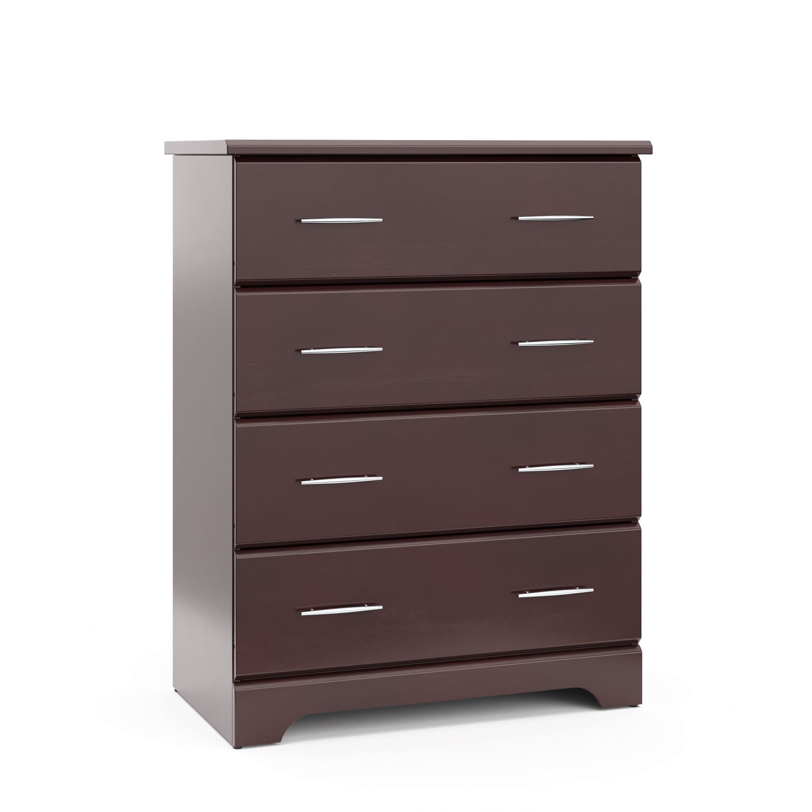 Modern 4-Drawer Dresser Storage Cabinet for Bedroom with Tower Bins and Bedside Stand