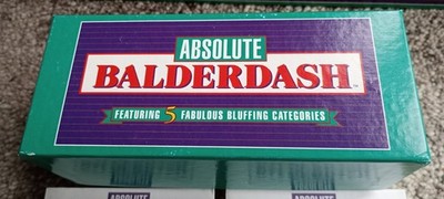 Vintage 1993 Absolute Balderdash Brettspiel Bluffen Party Familie Spaß 