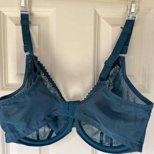 Elomi Matilda Teal Stars Underwire Stretch Sheer US 34I UK 34G EL8900 - Picture 4 of 7