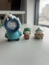 Set of 3 South Park Christmas Ornaments - Comedy Central Kenny, Kyle, And Eric