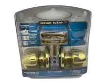 Defiant -Bed and Bath Locking Interior- **Polished Brass**