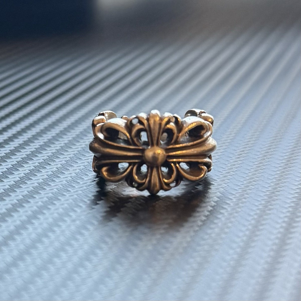 Chrome Hearts Double Floral Ring Size 7-8 - 100% Authentic | eBay
