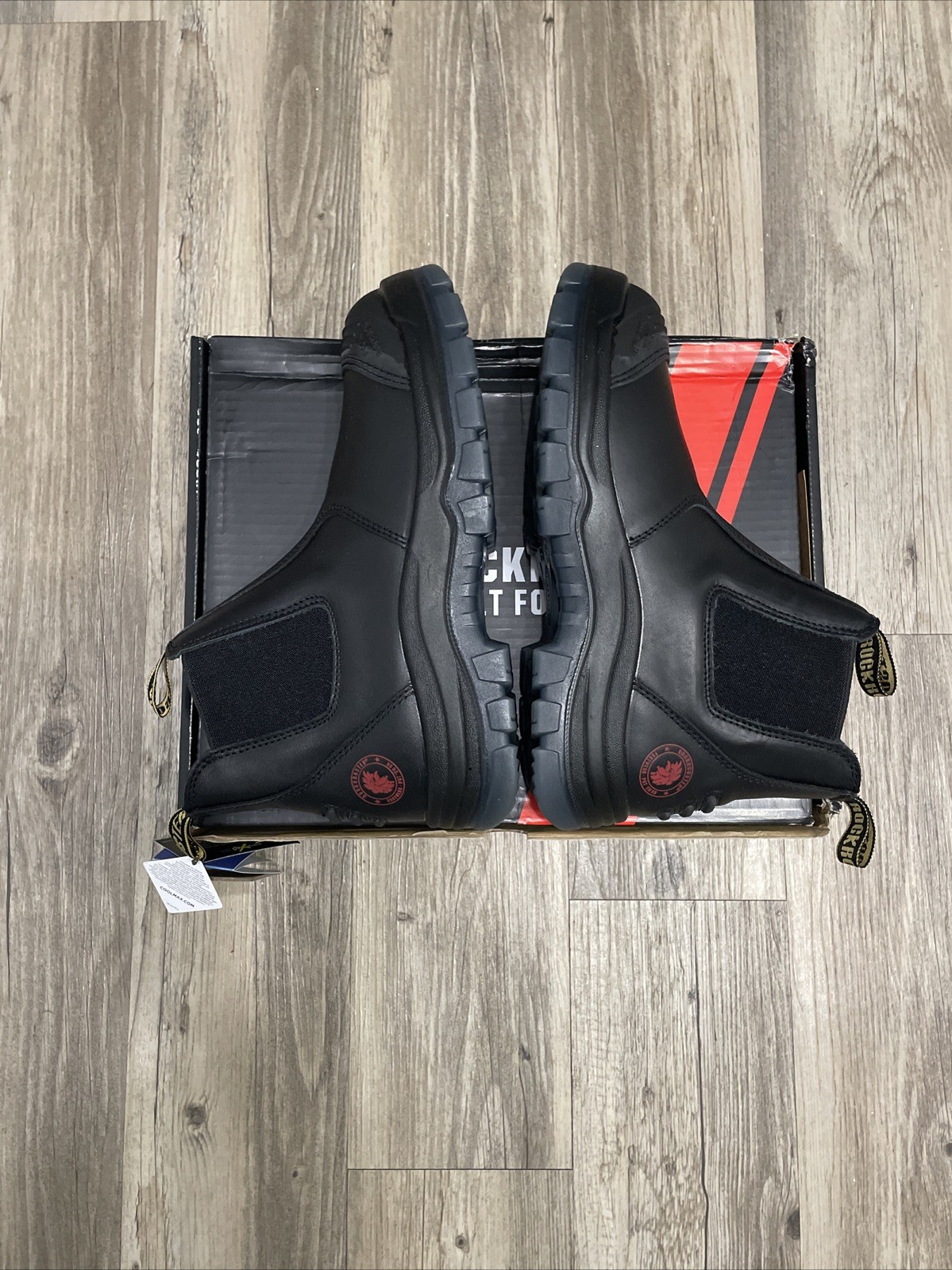 ROCKROOSTER Gammon Steel Toe Chelsea Leather Work Boots Men’s Size 10 AK227