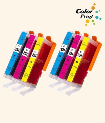 9 COLOR PK Replacement Ink for Canon CLI-251XL MG6600 MX920 MX922 iP7220 iX6820