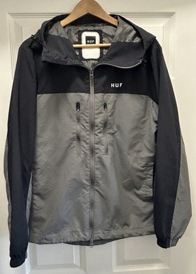 HUF Men's STANDARD NYLON SHELL  Jacket -- BLK  Size  Medium