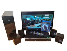 LG BDH9000 5.1 3D Blu-ray DVD Home Cinema System With Remote Control *SEE VIDEO*