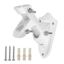Flag Pole Holder,2 Position Aluminum Alloy Bracket for 1" Inner Dia Pole,3 Fixin