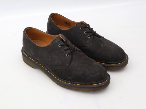 Dr. Martens AW501 Shoes Suede Unisex Black Grey Charcoal UK 7 EU 41