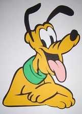 Mickey Pluto Face Die Cut Paper Piecing Scrapbook Embellishment