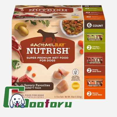 Rachael Ray Nutrish Natural Premium Wet Dog Food, Savory Favorites Variety Pack,