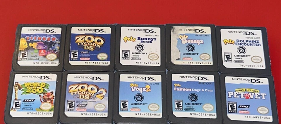 Лот из 20 игр Nintendo 3DS для мальчиков девочек зоопарк магнат собаки кошки дельфины AA - Изображение 3 из 3