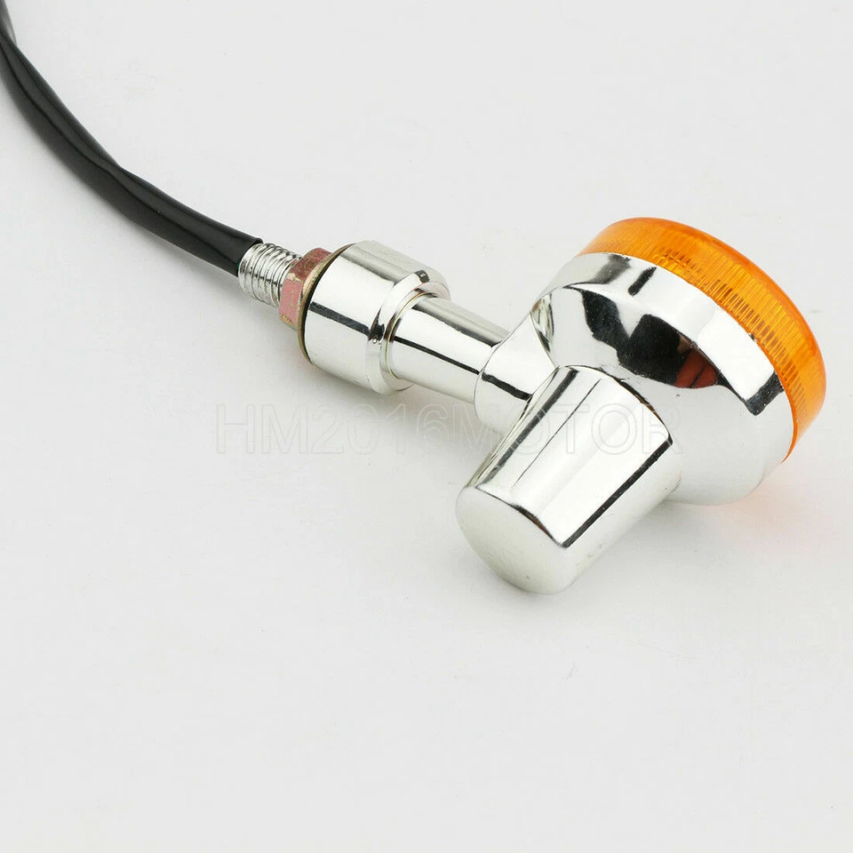 Mini intermitente de plástico 2 piezas Bullet 2,4" para Yamaha V Star 1100 1300 650 950 Foto 3 de 4