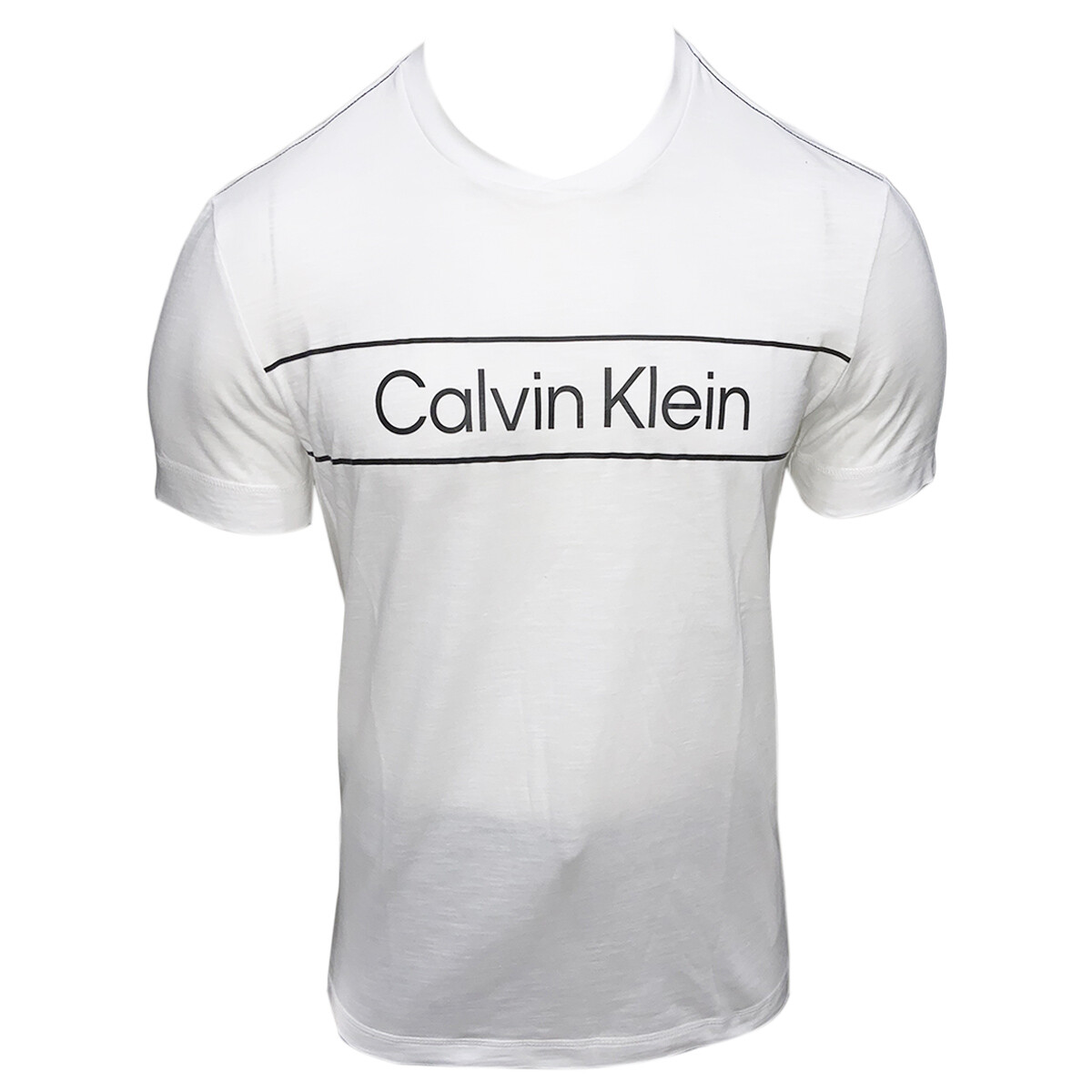 MSRP NWT CALVIN KLEIN MEN'S WHITE V-NECK SHORT SLEEVE T