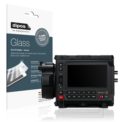 2x Schutzfolie für Blackmagic Design Pyxis 6K matt - Anti-Shock 9H Folie dipos