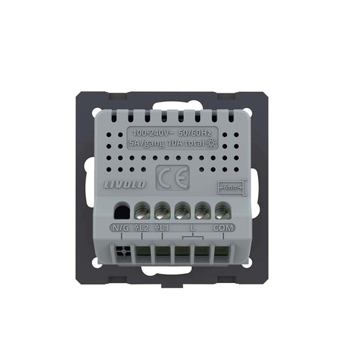 LIVOLO LICHTSCHALTER STECKDOSEN WECHSELSCHALTER DIMMER GLASRAHMEN SCHWARZ - Bild 163 von 297
