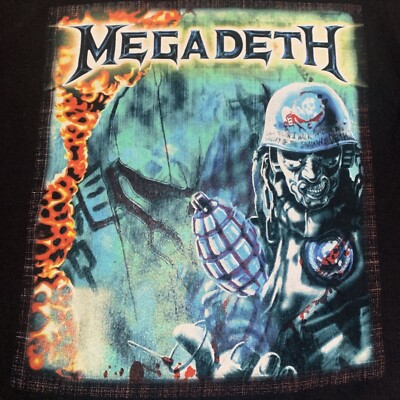 Megadeth 2007 United Abominations Tour of Duty Concert Tee Adult 