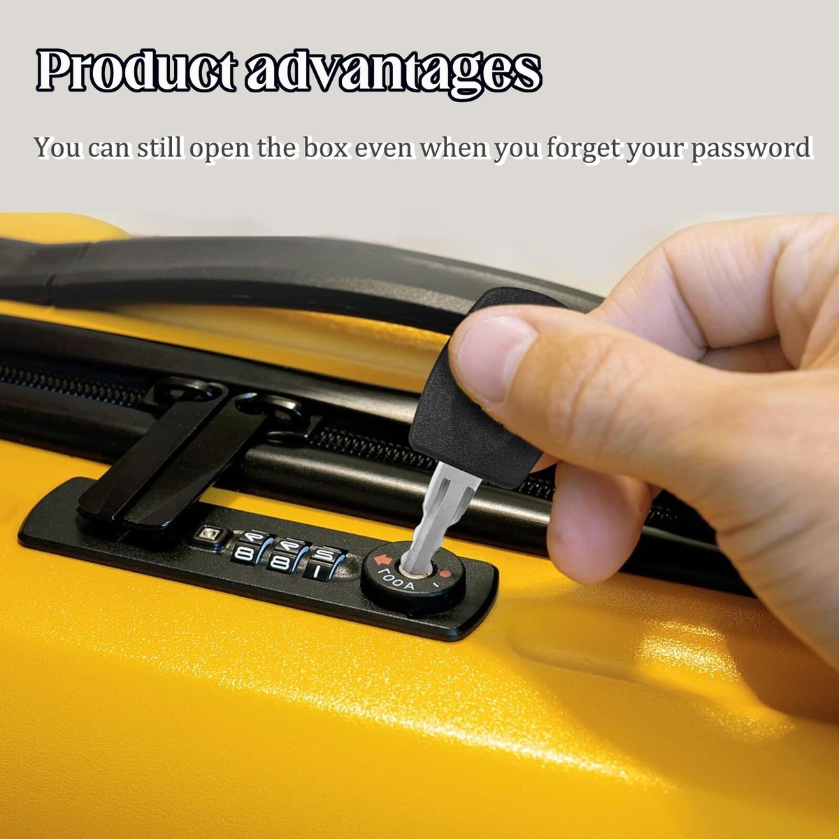 Serrure TSA 007 à 3 Chiffres – Cadenas Valise Sécurisé YF-S043 Pour Voyages & Bagages (Lot De 2)