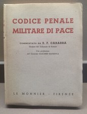 Codice penale militare di pace, commentato da E. F. Carabba