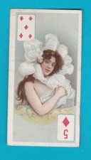 BEAUTIES (P/C INSET)  -  B.A.T. CO. LTD.  -  5  OF  DIAMONDS  -  1908