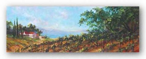 Lakeside Vine Art Fronckowiak Landscape Art Print 12x36 - Picture 1 of 1