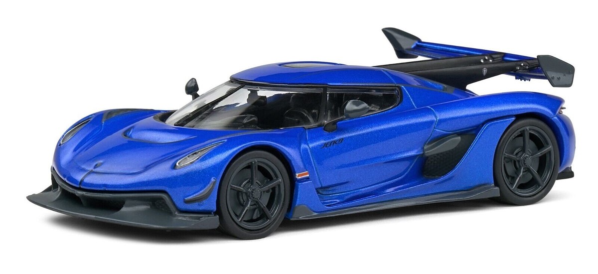 1/43 Koenigsegg Jesko 5.0 V8 2021 Imperial Blue Diecast Model by