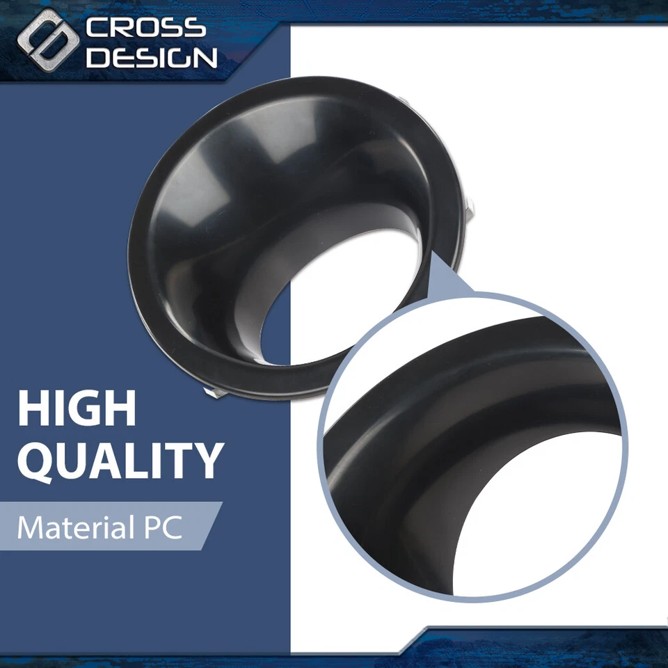 Par de faros antiniebla bisel izquierdo y derecho negro apto para Land Rover LR4 2010-2014 Foto 4 de 4