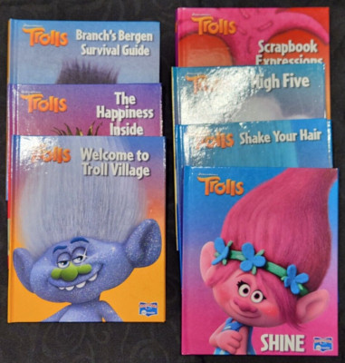 Trolls Story Me Reader Lot of 7 Books Shine Hair High Five Scrapbook Village