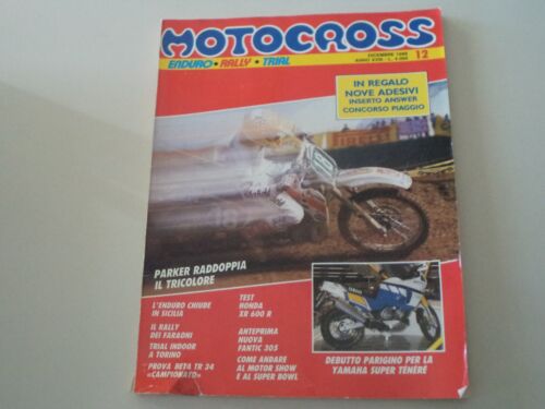 MOTOCROSS 12/1988 BETA TR34 TR 34/HONDA XR 600 R/FANTIC TRIAL 305/OASIS 50 - Imagen 1 de 1