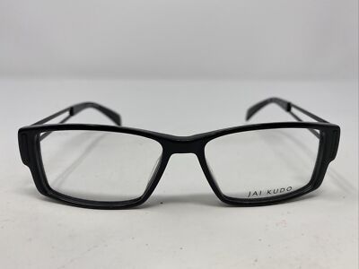 Jai Kudo (1469) 1843 P01 52-15-135 Black Plastic Full Rim Eyeglasses Frame /970