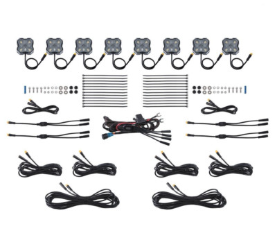 Diode Dynamics Stage Series White Diffused Single-Color LED Rock Light (8-Pack)