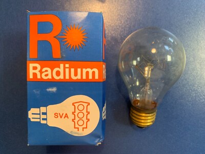 RADIUM GLÜHLAMPE SVA VERKEHRSSIGNALLAMPE 60W E27 KLAR 220-240V TRAFFIC LAMP
