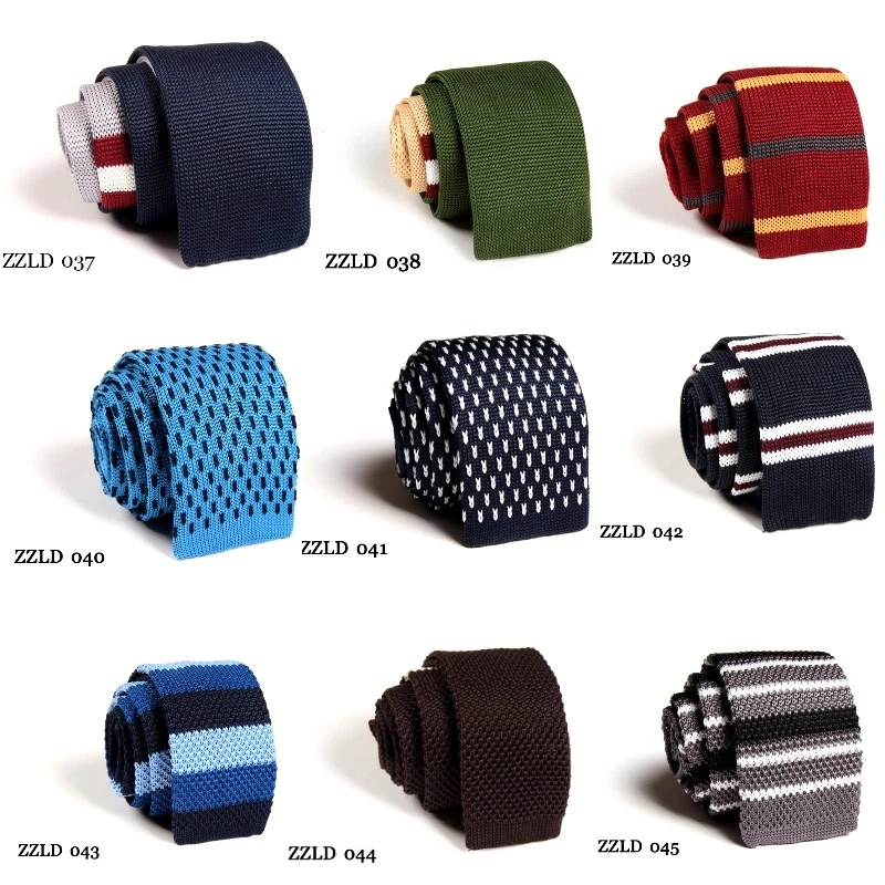 Moda Para hombres Colorida Corbata Tejida Corbata Estrecha Delgada Ajustada Tejida Foto 4 de 4