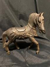 Beautiful Vintage 8" Hand Carved Wood Horse Sculpture Art Figurine