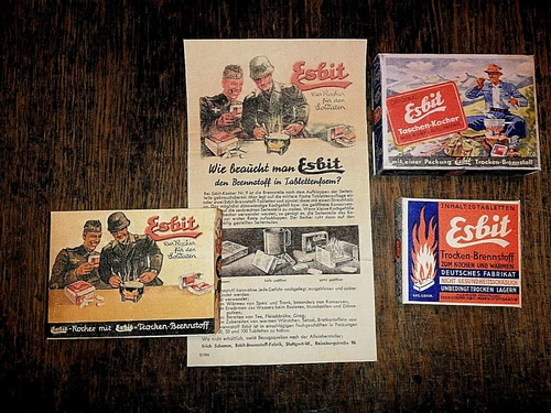 GERMAN WW2 WEHRMACHT ESBIT stove - packaging, box set