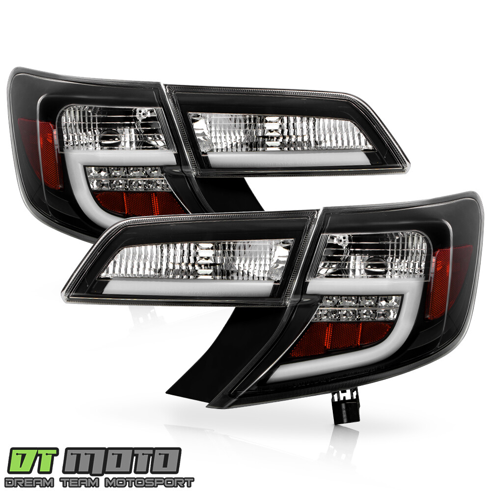 For Black 2012-2014 Toyota Camry LED Bar Tail Lights Brake Lamps