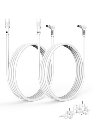DC Power Extension Cable 2 Pack 5M 16.4FT 5.5mm x 2.1mm 5521 90 Degree Right ...