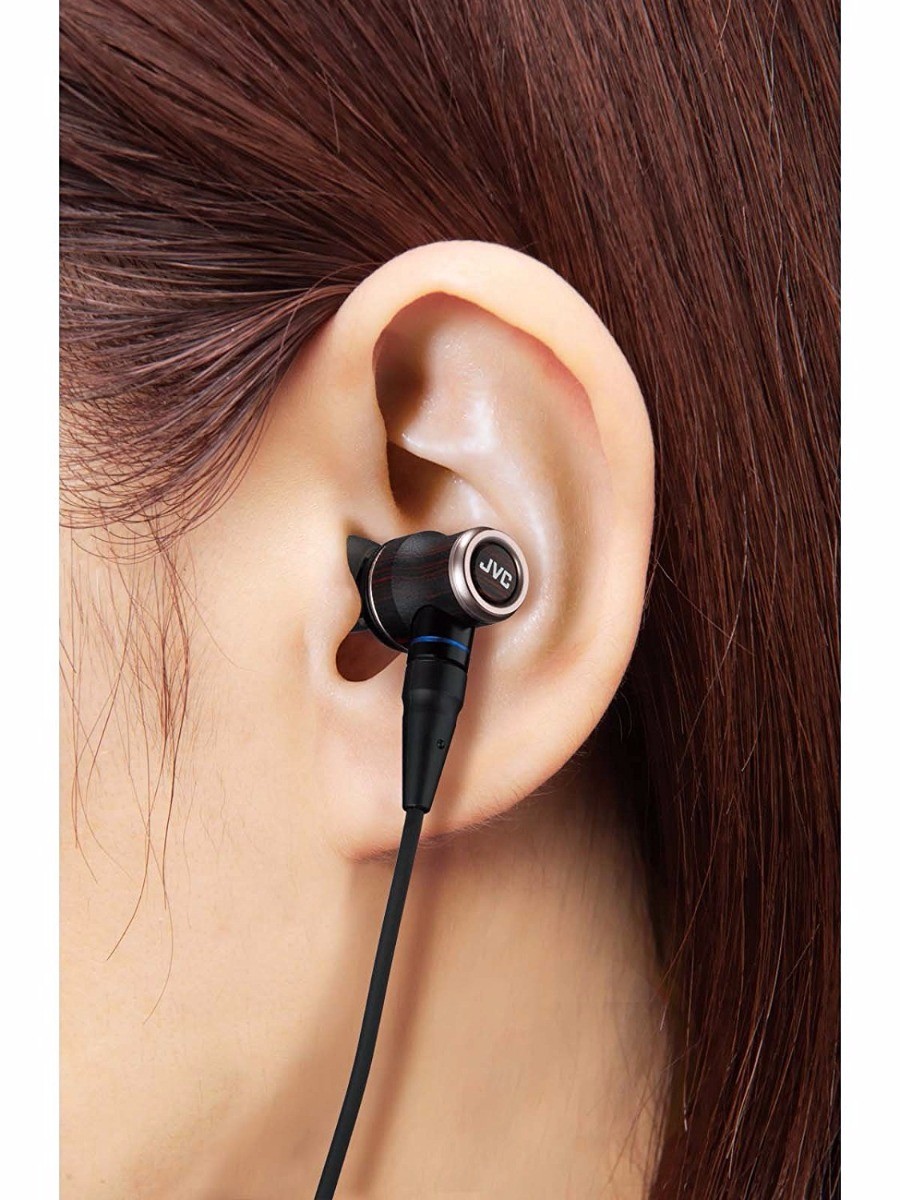 JVC HA-FW02 WOOD 02 inner Hi-Res Audio In-Ear Headphones JVC HA-FW02 WOOD 02 inner Hi-Res Audio In-Ear Headphones