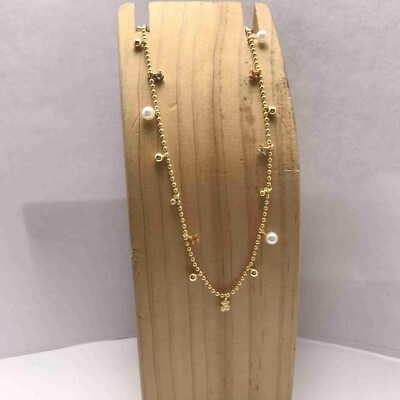 TOUS  Short Necklace in silver, cultured pearls and gemstones TOUS Grain