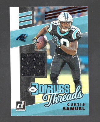 2019 Donruss #T-37 Donruss Threads Red Foil-  Curtis Samuel Carolina Panthers