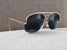 Logo Paris Men Eyeglasses Frame Gold Tone Vintage Glasses Frame Made in France