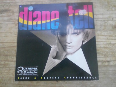 DIANE TELL ''FAIRE A NOUVEAU CONNAISSANCE'' EMI FRANCE LP 1986 FRANCOISE HARDY