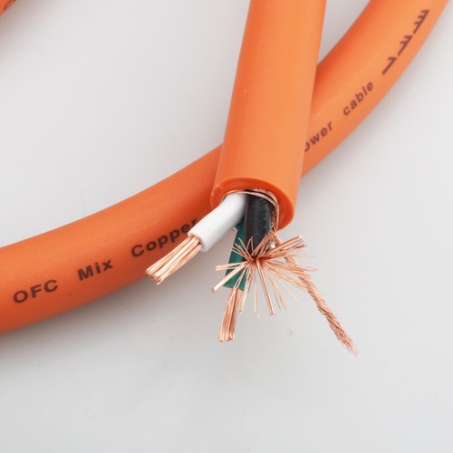 Per meter P113 6N Pure Red Copper Power Cord HIFI Audiophile Bulk Mains Cable - 第 8/12 張圖片