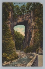 Natural Bridge Virginia One of the Seven Natural Wonders Vintage Postcard