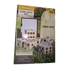 Beyond Outdoors JUMBO YARD DICE SET - Family Fun Outdoor Game Wood NEW
