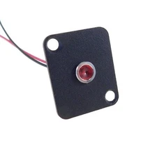 Procraft D-Plate With 6mm 115v LED Indicator Lamp Red D-6ZSD.X-115-R